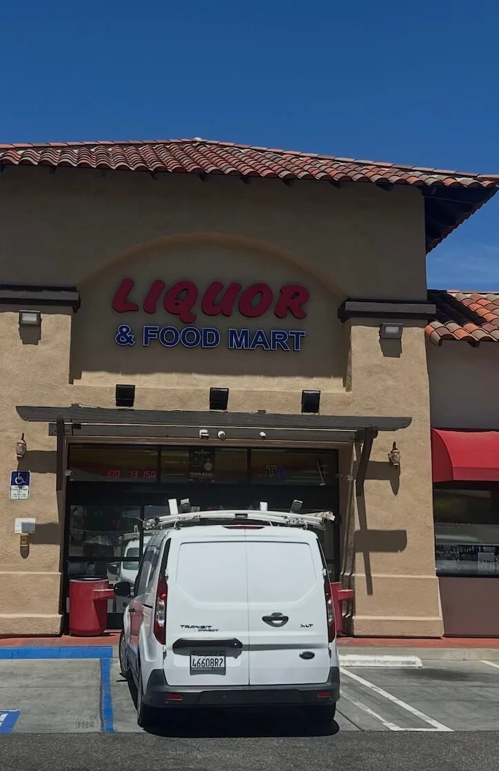 Double-sided custom dynamic RGB sign box for Shell gas station in Lake Elsinore, California